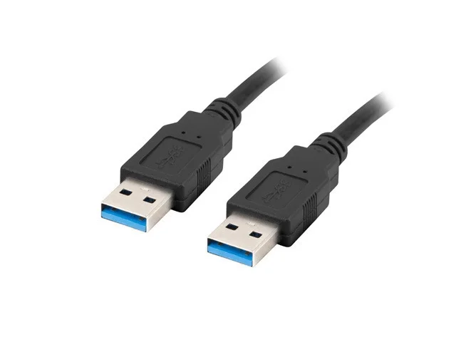 USB кабел Lanberg USB-A (M) към USB-A (M) 3.0 0.5m черен