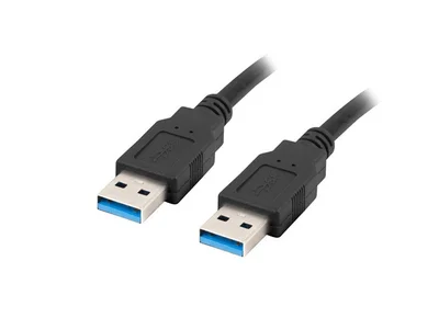 USB кабел Lanberg USB-A (M) към USB-A (M) 3.0 0.5m черен