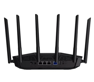 AsusTUF Gaming, BE6500 Dual Band WiFi 7 Router, 4K-QAM, Multi-Link Operation (MLO), Quad 2.5GbE port, Mobile Game Mode, Gear Accelerator, Gaming Port, Open NAT, Smart Home Master, Subscription-Free Security,  AiMesh support, 4G/5G Auto Mobile Tethering