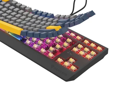 Гейминг клавиатура Genesis Thor 230 TKL RGB механична Outemu Panda, Naval Blue, US