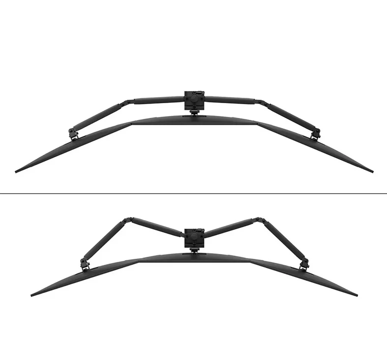 Стойка за монитор Neomounts Nero, тройна, за екрани 10"-27", черна