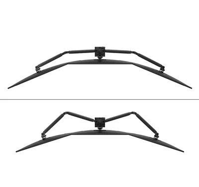 Стойка за монитор Neomounts Nero, тройна, за екрани 10"-27", черна
