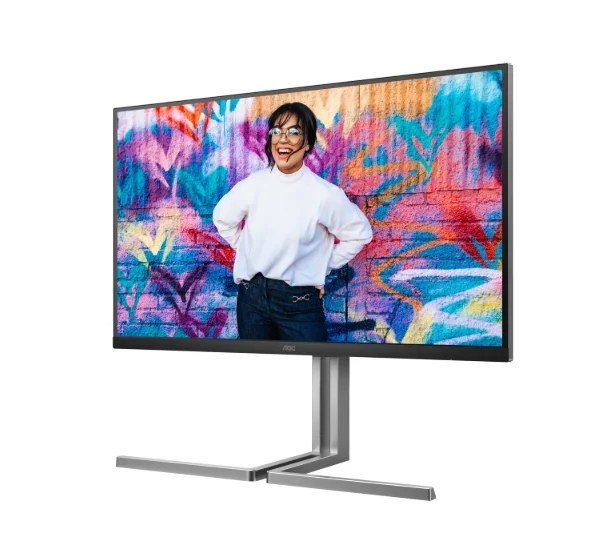 AOC U32U3CV, 31.5" Nano IPS WLED, 3840x2160@60Hz, 4ms GtG, 400cd m/2, 1000:1, 50M:1 DCR, Adaptive Sync, FlickerFree, Anti Blue Light, 3Wx2, Tilt, Height Adjust, Pivot, Swivel, 2xHDMI, DP, USB hub
