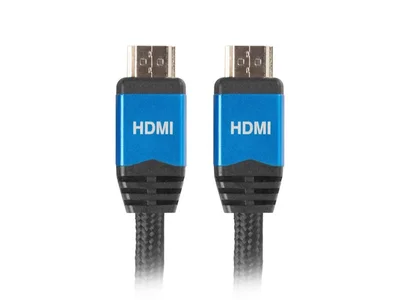 HDMI кабел Lanberg V2.0, 1m, черен, Premium