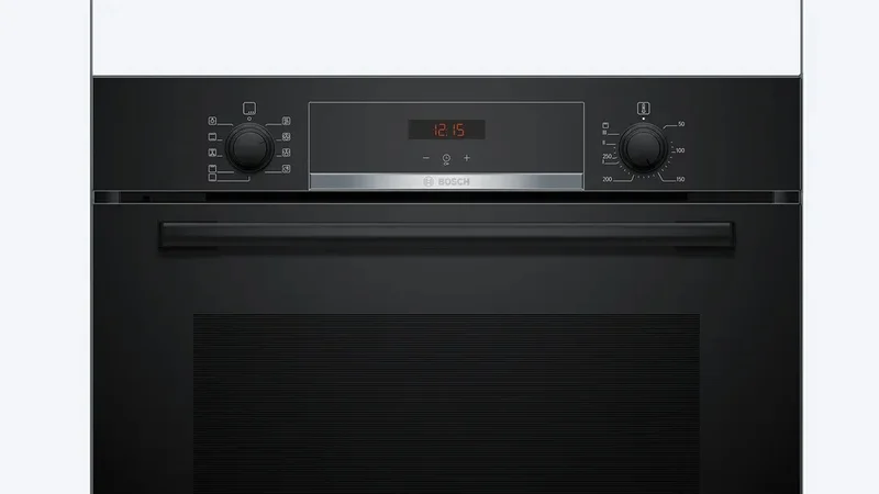 Bosch HBA534EB3 SER4, Oven A+, ecoClean back+Hydro, 7 HM, 1 lvl rails, Black