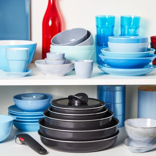 Tefal L1539053 Easy Cook & Clean 10pcs set : FP24/28 + SCP 16/20 with lids + sautepan 24 with lid  + 2 handles