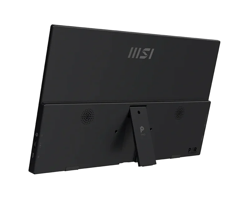 MSI PRO MP165 E6 Portable Monitor, 15.6", 4ms, 60Hz IPS, 1920x1080, EyesErgo, Anti-flicker, Less Blue Light, 250nits AG, 16.7M, 1000:1, 2xType-C(15W), HDMI(2.0b), 2x1W, Tilt, VESA 75, Black, 0.78kg