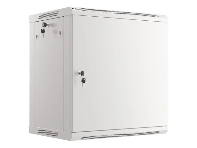Lanberg rack cabinet 19" wall-mount 12U/600x450 for self-assembly with metal door grey (flat pack)