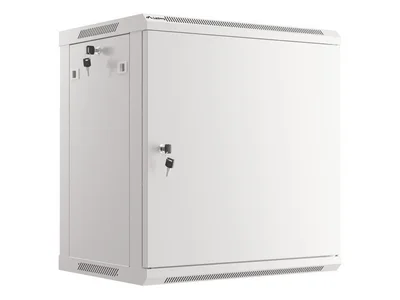 Lanberg rack cabinet 19" wall-mount 12U/600x450 for self-assembly with metal door grey (flat pack)