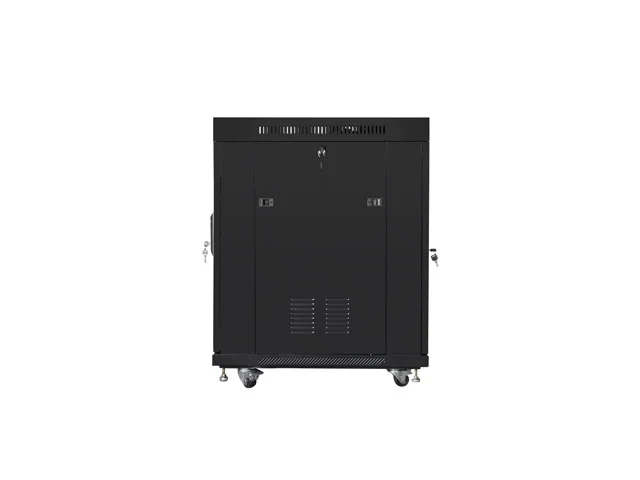 Lanberg rack cabinet 19" free-standing 15U/800x1000 (flat pack) with glass door lcd black v2
