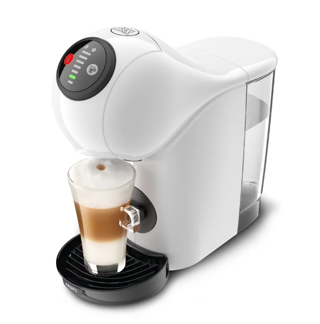 Кафемашина Krups Genio S KP243110 капсулна, 15 bar, 1500 W, 0.8 l, Бяла