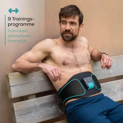 Beurer Antelope Corefit I,  Effective abdominal EMS training of the central and lateral abdominal muscles; Electrodes: 2x frontal & 2x lateral abdominal muscles; 9 training programmes (20 - 30 min.); adjustable intensity /0-40/; abdominal circumferences