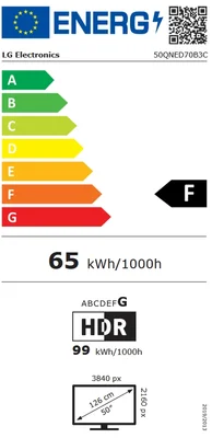 Телевизор LG 50QNED70B3C 50" 4K UHD QNED MiniLED Alpha 7 AI Processor webOS 26 VRR HLG HDR10