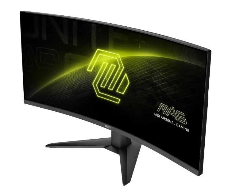 MSI MAG 346CQ, 34", 1ms, 180Hz, Rapid VA, 3440 x 1440 (UWQHD), 21:9, CURVE 1500R, AMD FreeSync Premium, 75% DCI-P3, AG, HDR Ready, 300 nits, 4000:1, DCR 100M:1, DP(1.4a), 2xHDMI 2.0b, Tilt, VESA, Black, 6.3kg