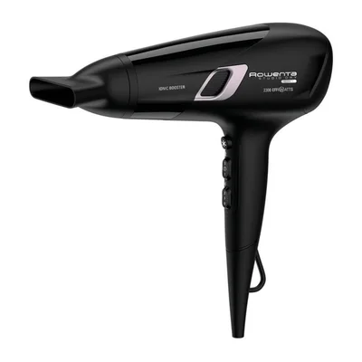 Сешоар Rowenta CV5820F0 Studio Dry 2100W йонизираща функция, концентратор, 2 скорости, 3 температури, Thermo Control, студена струя, черен