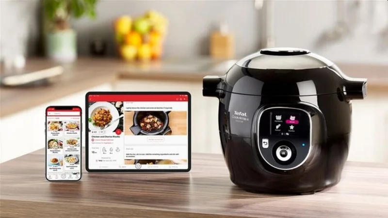 Мултикукър Tefal Cook4me Connect CY855830, 6L, 150 български рецепти, черен