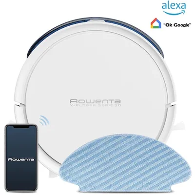Робот прахосмукачка Rowenta X-Plorer S50 RR7387WH Total Care, 33W, 0.40L, бял
