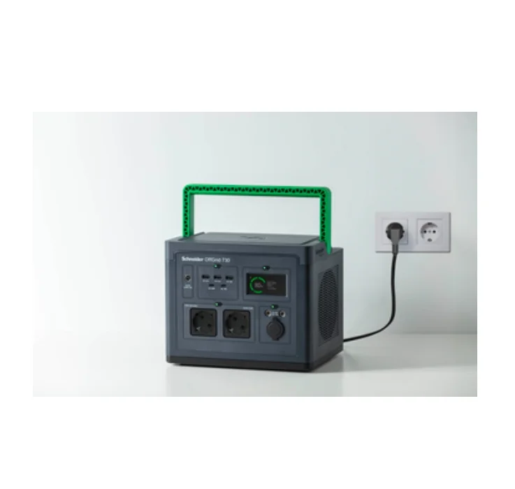 Преносима електроцентрала APC OffGrid Power Station 730 PPS730-GR 738Wh литиева батерия, 2x Schuko, синусоида, черен/зелен