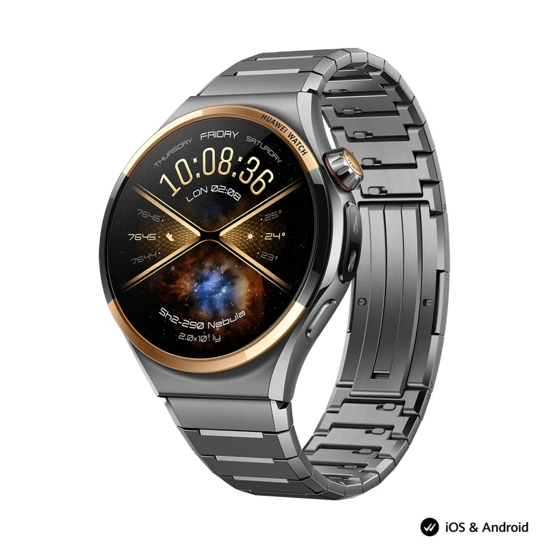 Смарт часовник HUAWEI – Watch 6 Pro Niz-L29D Space Edition, 46.4 mm, 1.5" LTPO OLED, 2GB RAM, 64GB, 4G LTE, титан