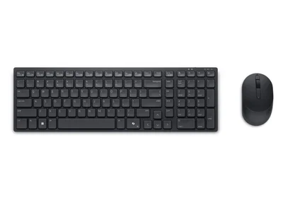 Комплект безжична клавиатура и мишка Dell Pro Compact Silent KM555 US International (QWERTY)