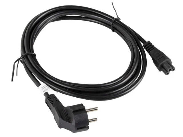 Захранващ кабел Lanberg CEE 7/7 към IEC 320 C5, 3m, черен