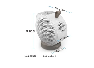 BenQ GV32 Portable Ceiling Projector, 1080P (1920x1080), 100K:1, 500 ANSI Lumens, 1.2X, Auto Keystone, HDMI (ARC 5.1 channel), USB-C (w/DP PD), USB, BT 5.0,  2x4W Speakers + 10W Woofer, Google TV, SmartRemote App, WiFi, 1.6kg, White