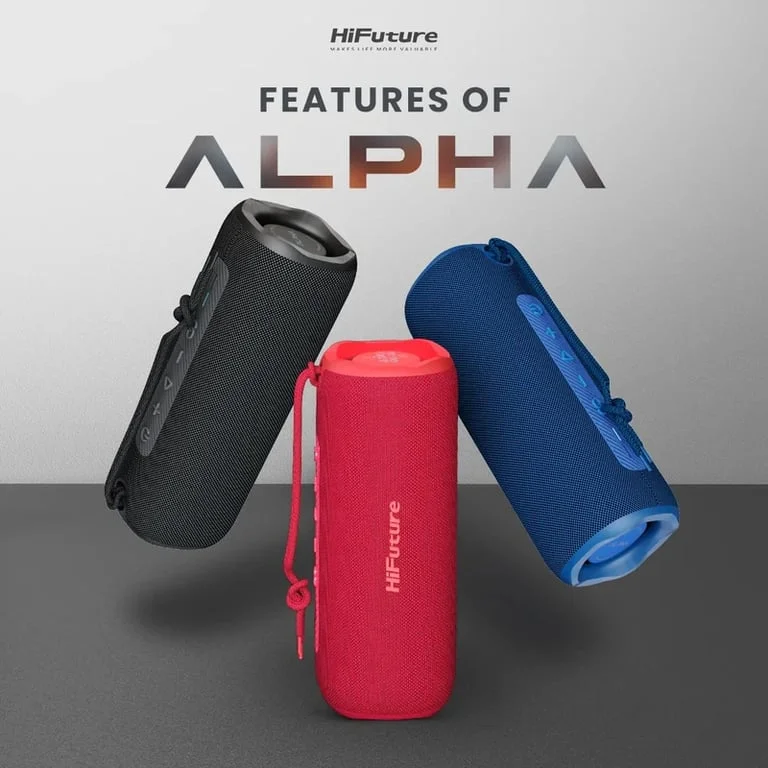 Тонколона HiFuture Alpha Black Bluetooth 5.3 IPX7 20W 2-в-1 усилвател до 12 часа работа