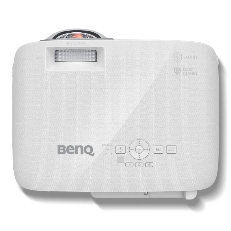 BenQ EW800ST, Short Throw, Wireless Android-based Smart Projector, DLP, WXGA (1280x800), 16:10, 3300 Lumens, 20000:1, Speaker 2W, USB Reader for PC-Less Presentations, Built-in Firefox, LAN, BT 4.0, Dual Band WiFi, 3D, Lamp 200W, up to 15000 hrs, White