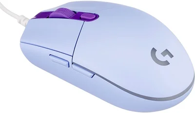 Гейминг мишка Logitech G102 LIGHTSYNC, кабел, USB, Lilac