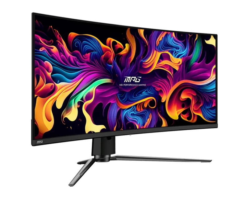 MSI MPG 341CQPX QD-OLED, 34.18", 0.03ms, 240Hz, 3440x1440(UWQHD), 21:9, CURVE 1800R, AR, FreeSync Premium Pro, CLEARMR 13000, HDR True Black 400, 1000 nits, 3000:1, DCR 150M:1, DP(1.4a), 2xHDMI 2.1, TypeC DP w/PD(98W), USB hub, Heigh Adj., Black, 8.8kg