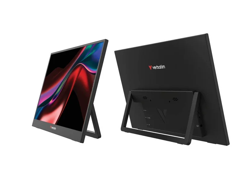 Монитор Verbatim LIGHT 15.6" Full HD IPS, преносим, черен