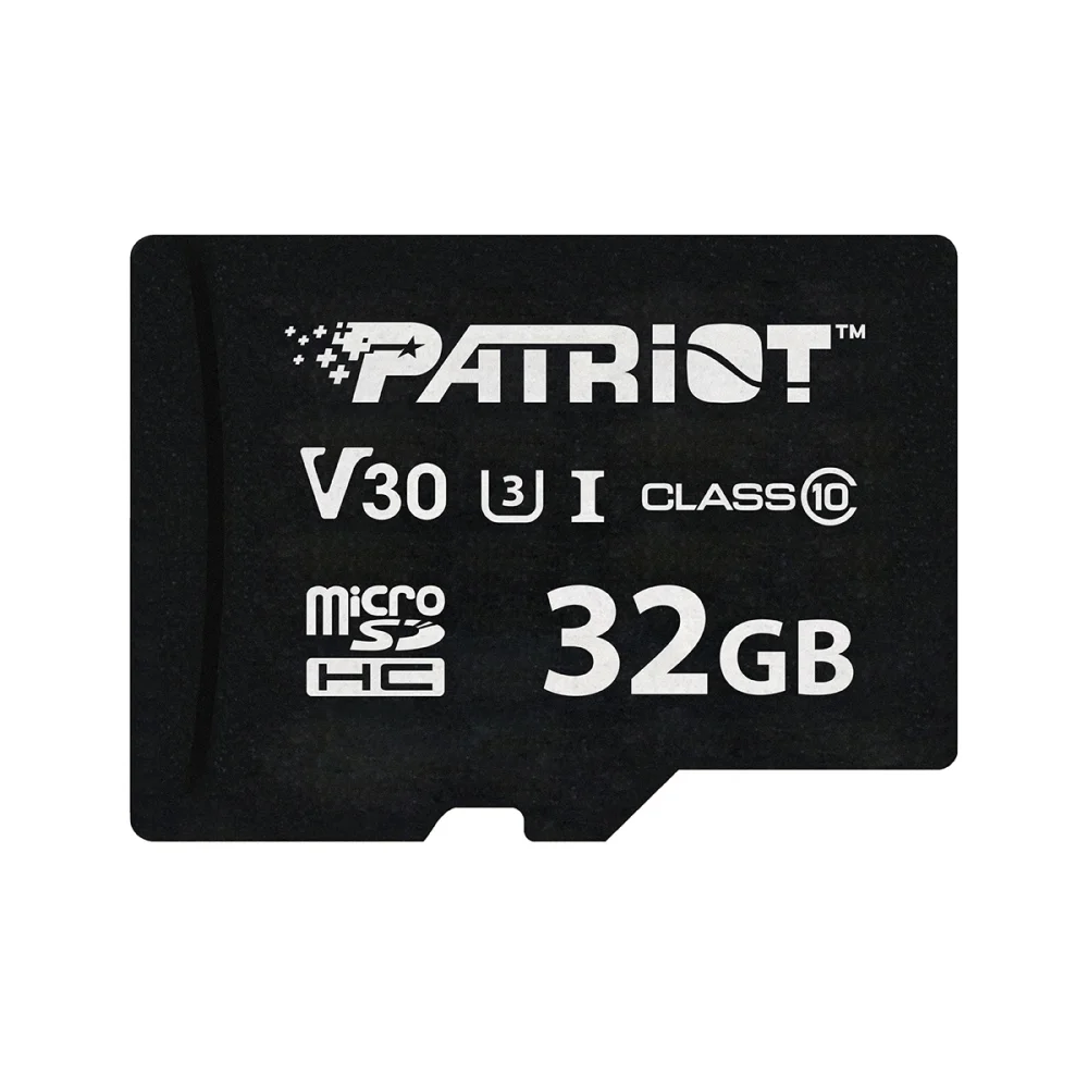 Micro SD карта Patriot VX Series – 32GB, V30 C10 UHS-I U3, до 90 MB/s