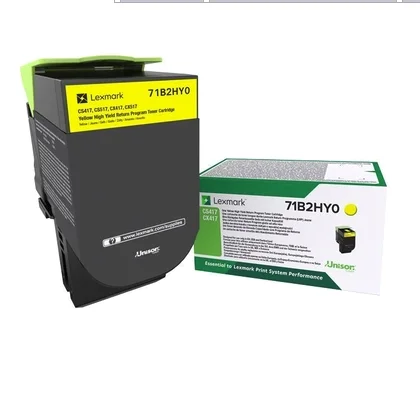 Lexmark 71B2HY0 CS/CX417, 517 Yellow Return Programme 3.5K Toner Cartridge