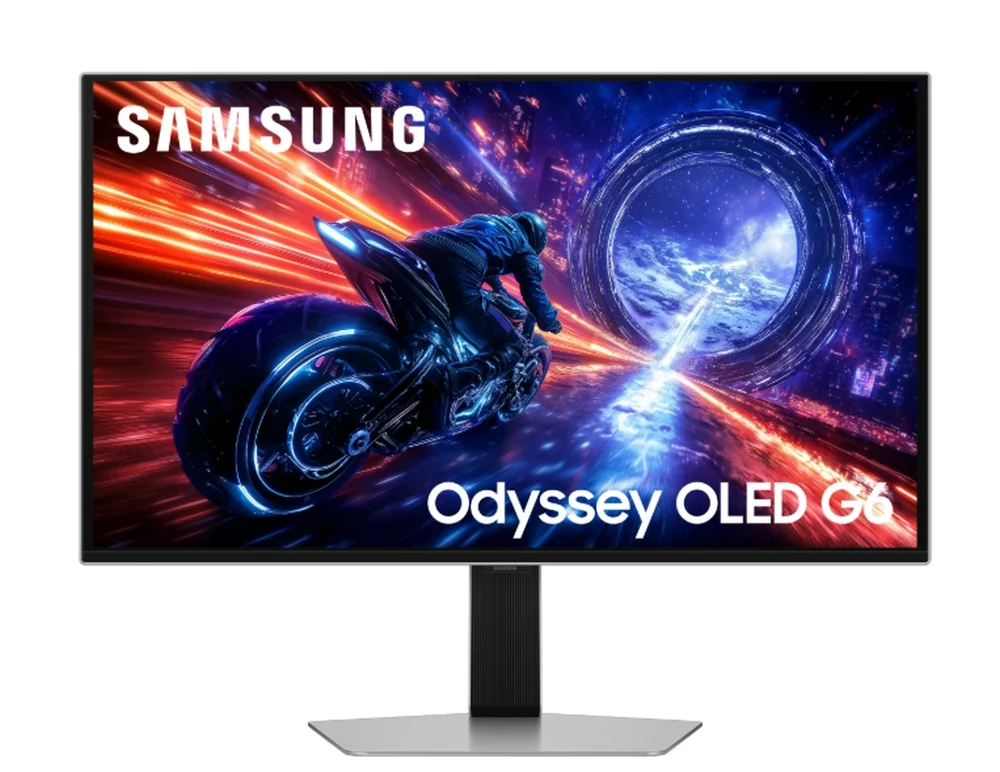 Samsung 27FG602 27" Odyssey G6 OLED 500Hz 0.03ms 2560x1440 DP HDMI Silver + Logitech G102 Mouse, Lightsync RGB, 8000 DPI, 6 Programmable Buttons, Black