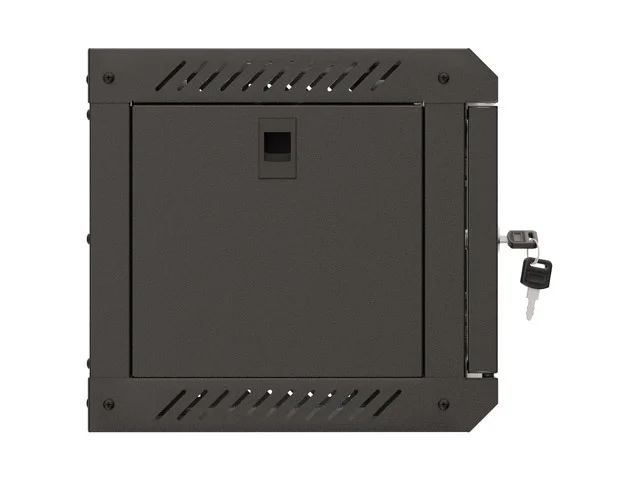 Lanberg rack cabinet 10" wall-mount 4U/300x300 (flat pack) with glass door black