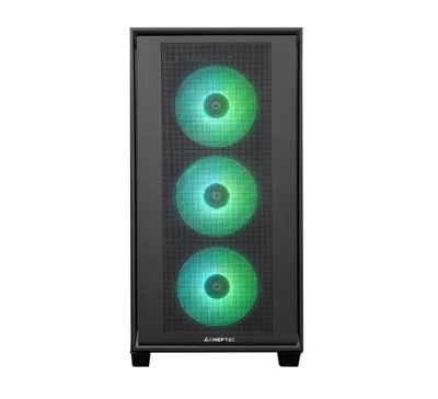 Кутия за компютър CHIEFTEC Hunter III Middle Tower, черен