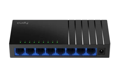 Cudy GS108 8-Port Gigabit Metal Switch, 8 10/100/1000M RJ45 Ports, Desktop Metal Case
