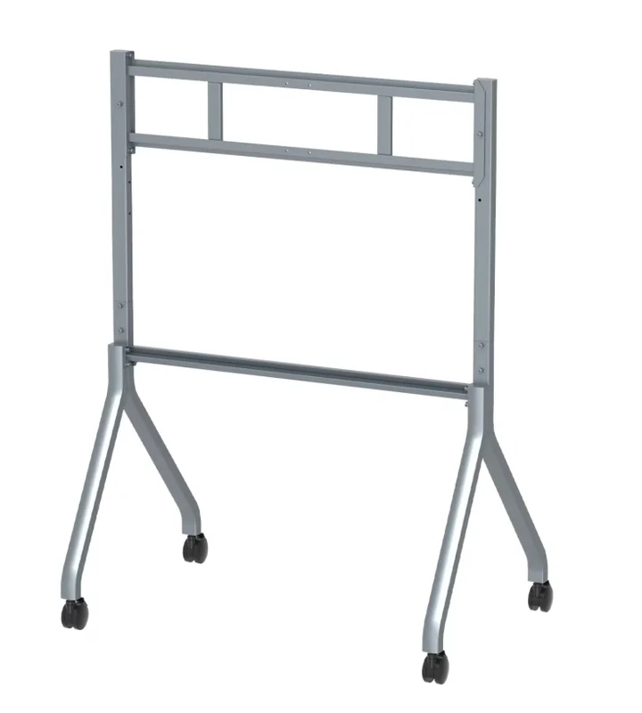 Hisense Mobile cart 65"- 86"; Max Load 80kg,Height adjustable with 3 levels, Silver gray (bracket) + Black (Hanging plate & caster)