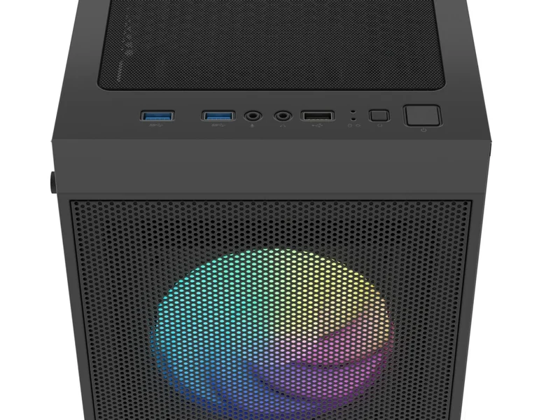 Fury PC Case Shobo SH8 ARGB Midi Tower, Window, Black
