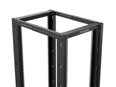 Комуникационен шкаф LANBERG – Open Rack 19", 32U, 600x1000 мм, черен