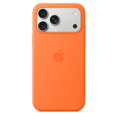 Apple iPhone 17 Pro Max Silicone Case with MagSafe – Orange
