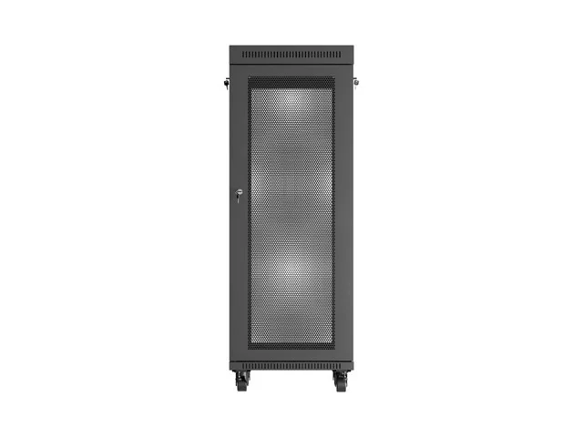 Lanberg rack cabinet 19" free-standing 32U/600X600 (FLAT PACK) with mesh door LCD black