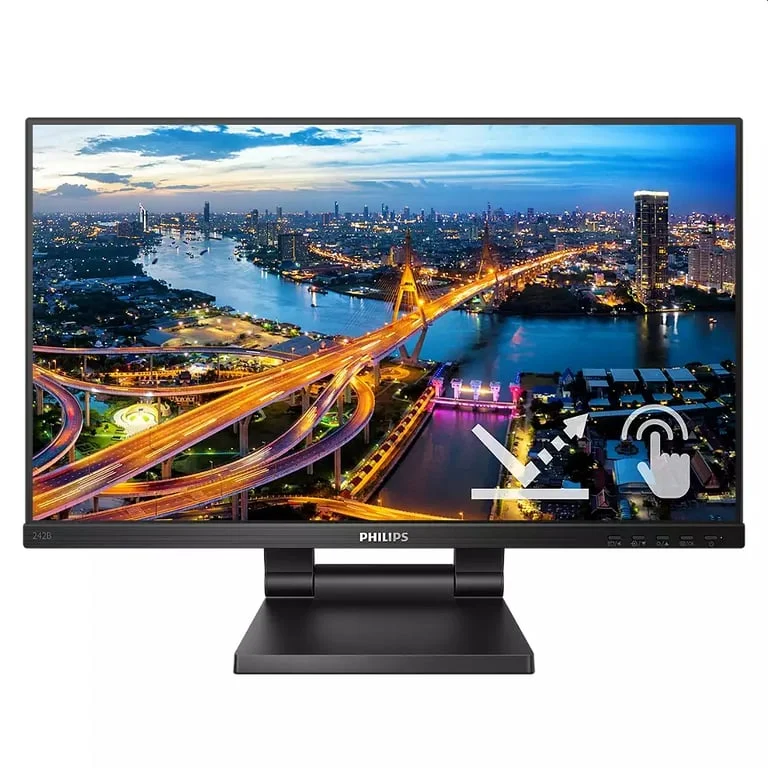 Монитор Philips 242B1TC/00 23.8" IPS сензорен, Full HD, 75Hz, 4ms, WLED, висок контраст, черен