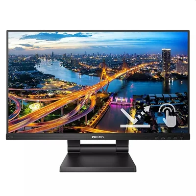 Монитор Philips 242B1TC/00 23.8" IPS сензорен, Full HD, 75Hz, 4ms, WLED, висок контраст, черен