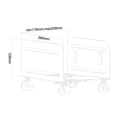 Neomounts CPU Holder (mobile / width: 12-21 cm)