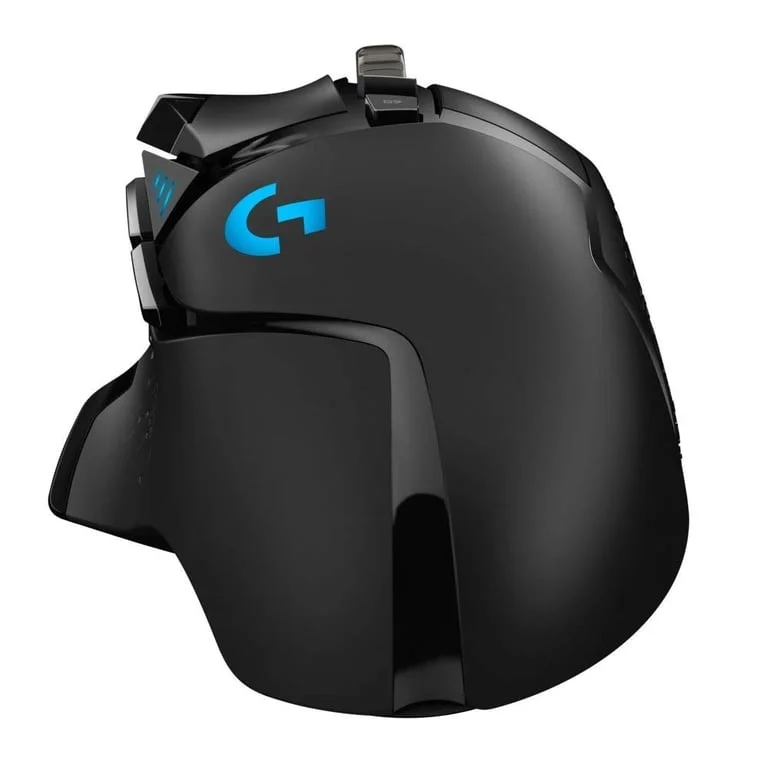 Logitech G502 Mouse, Lightsync RGB, HERO 25K DPI Sensor, 400 IPS, 5x3.6g Optional Weights, 11 Programmable Buttons, 114g, Black