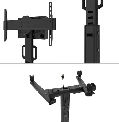 Neomounts Select Mobile Display Floor Stand (37-75") 10 cm. Wheels, Black