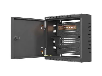 Комуникационен шкаф LANBERG – TPR 10", 2U, 340x340x140 мм, черен