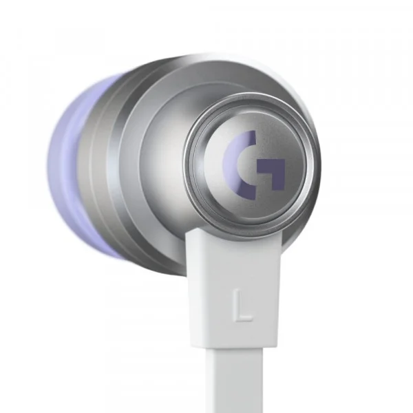 LOGITECH G333 Wired Gaming Earphones - WHITE - 3.5 MM