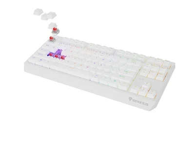 Геймърска клавиатура Genesis Thor 230 TKL Wireless RGB Mechanical Outemu Red White